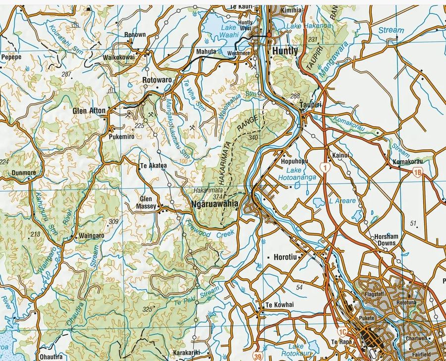 Topo map showing the tower and me close together, well within normal range